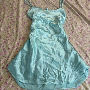 & Other Stories Light Blue Satin Chemise